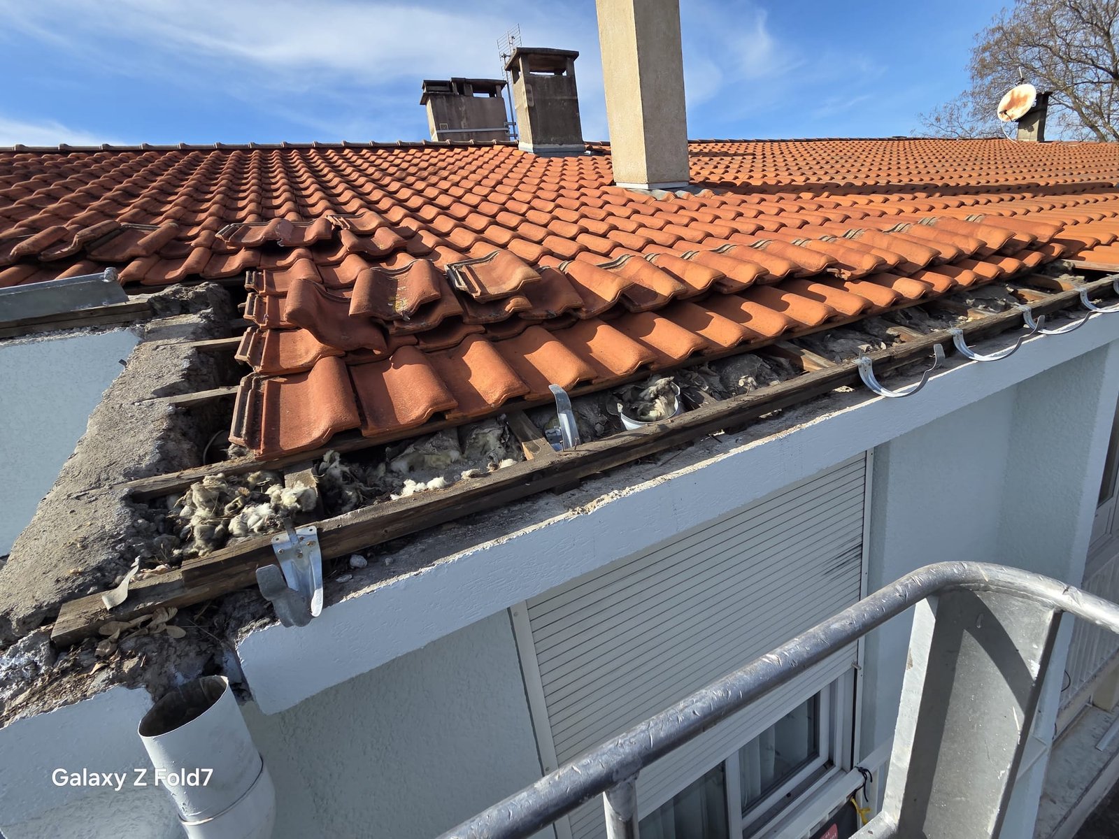 Travaux de rénovation de toiture